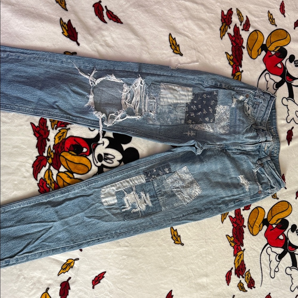 American Eagle Outfitters Blue Straight Leg Jeans